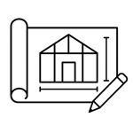 CS - Greenhouse Planning - Construction Drawing - Icons - White Icons