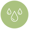 CT - Humidity - Water Drops Icon - Green - Circle