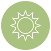 CT - Sun Icon - Green - Circle