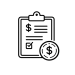 Rebate icon clipboard